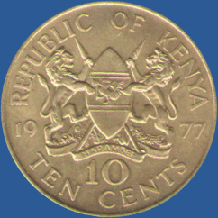 10 центов Кении